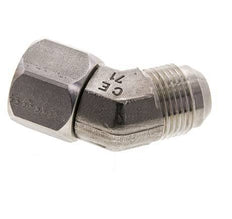 45deg JIC Angled Fitting UN 1-1/16''-12 Male x Female Stainless Steel 210bar (2950.5psi)