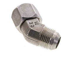 45deg JIC Angled Fitting UN 1-1/16''-12 Male x Female Stainless Steel 210bar (2950.5psi)