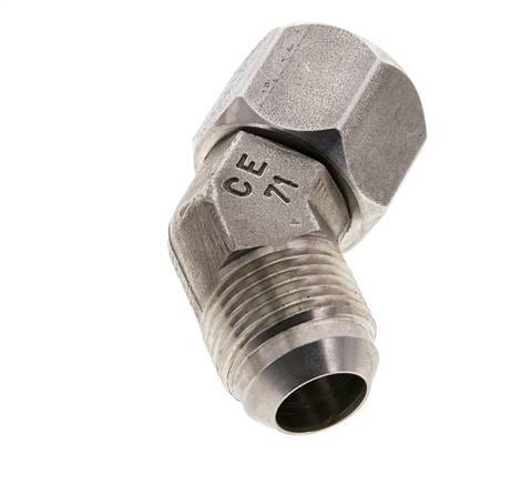 45deg JIC Angled Fitting UN 1-1/16''-12 Male x Female Stainless Steel 210bar (2950.5psi)