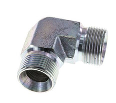 90deg Angled Fitting G3/4'' High Pressure Steel 60° Cone 325bar (4566.25psi) Hydraulic