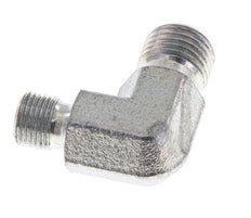 Racor reductor acodado 90deg G1/8'' x G1/4'' Acero alta presión 60° Cono 350bar (4917.5psi) Hidráulico