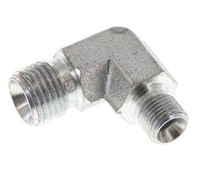 Racor reductor acodado 90deg G1/8'' x G1/4'' Acero alta presión 60° Cono 350bar (4917.5psi) Hidráulico