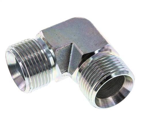 Racor acodado 90deg G1'' Acero alta presión 60° Cono 225bar (3161.25psi) Hidráulico
