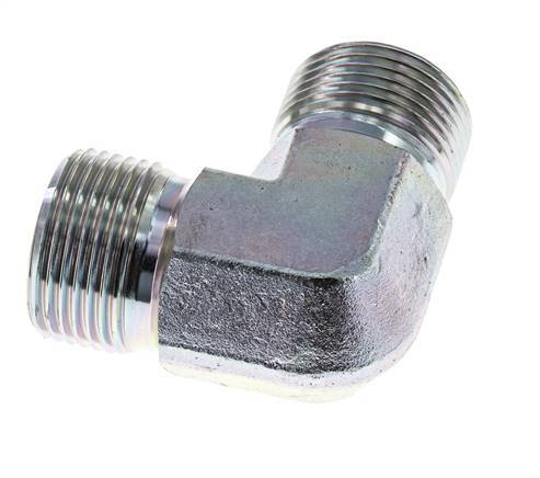 Racor acodado 90deg G1'' Acero alta presión 60° Cono 225bar (3161.25psi) Hidráulico