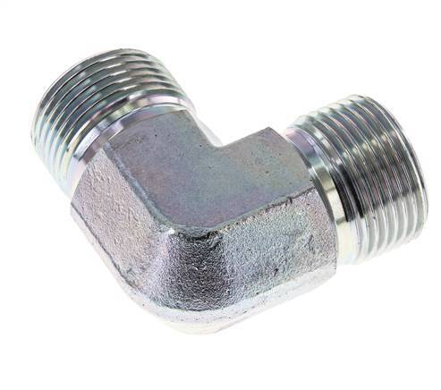 Racor acodado 90deg G1'' Acero alta presión 60° Cono 225bar (3161.25psi) Hidráulico