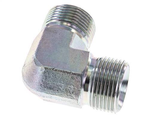 Racor acodado 90deg G1'' Acero alta presión 60° Cono 225bar (3161.25psi) Hidráulico