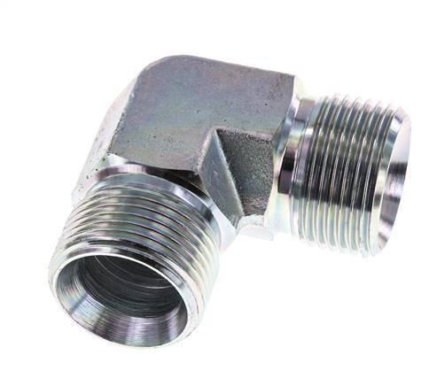 Racor acodado 90deg G1'' Acero alta presión 60° Cono 225bar (3161.25psi) Hidráulico
