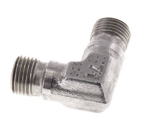 Racor acodado 90deg G1/8'' Acero inoxidable de alta presión Cono 60° 400bar (5620.0psi) Hidráulico