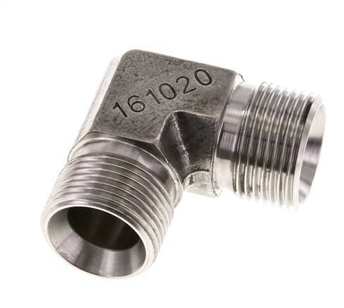 Racor acodado 90deg G3/4'' Acero inoxidable alta presión 60° Cono 325bar (4566.25psi) Hidráulico