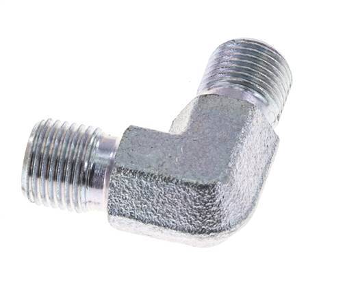 Racor acodado 90deg G1/8'' Acero alta presión 60° Cono 400bar (5620.0psi) Hidráulico