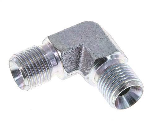 Racor acodado 90deg G1/8'' Acero alta presión 60° Cono 400bar (5620.0psi) Hidráulico