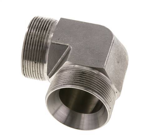 Racor acodado 90deg G2'' Acero inoxidable de alta presión Cono 60° 175bar (2458.75psi) Hidráulico