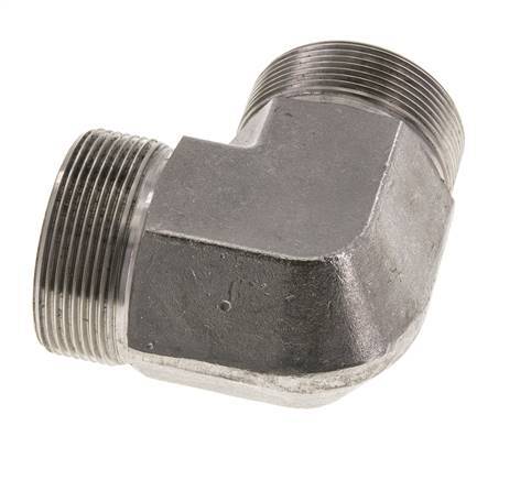 Racor acodado 90deg G2'' Acero inoxidable de alta presión Cono 60° 175bar (2458.75psi) Hidráulico