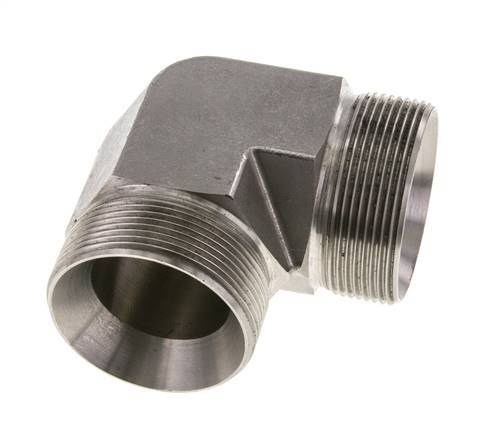 Racor acodado 90deg G2'' Acero inoxidable de alta presión Cono 60° 175bar (2458.75psi) Hidráulico