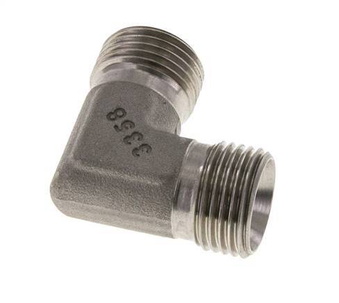 90deg Angled Fitting G1/2'' High Pressure Stainless Steel 60° Cone 350bar (4917.5psi) Hydraulic