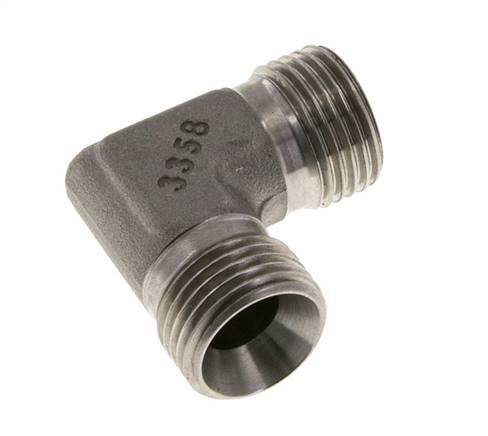 90deg Angled Fitting G1/2'' High Pressure Stainless Steel 60° Cone 350bar (4917.5psi) Hydraulic