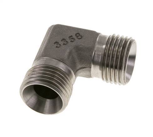 90deg Angled Fitting G1/2'' High Pressure Stainless Steel 60° Cone 350bar (4917.5psi) Hydraulic