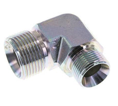Racor Reductor Acodado 90deg G3/4'' x G1'' Acero Alta Presión 60° Cono 225bar (3161.25psi) Hidráulico