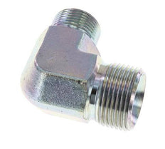 Racor Reductor Acodado 90deg G3/4'' x G1'' Acero Alta Presión 60° Cono 225bar (3161.25psi) Hidráulico