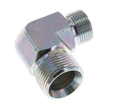 Racor Reductor Acodado 90deg G3/4'' x G1'' Acero Alta Presión 60° Cono 225bar (3161.25psi) Hidráulico