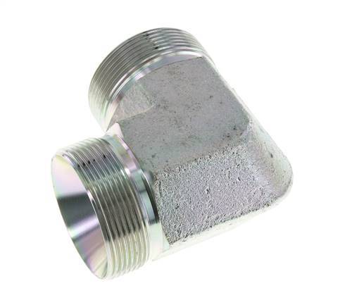Racor acodado 90deg G2'' Acero alta presión 60° Cono 175bar (2458.75psi) Hidráulico