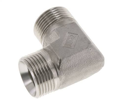 90deg Angled Fitting G1'' High Pressure Stainless Steel 60° Cone 225bar (3161.25psi) Hydraulic