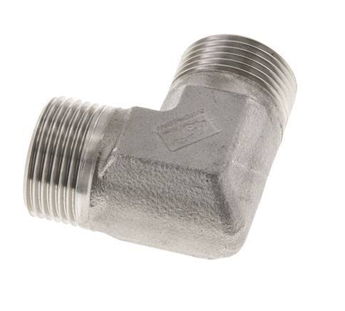 90deg Angled Fitting G1'' High Pressure Stainless Steel 60° Cone 225bar (3161.25psi) Hydraulic