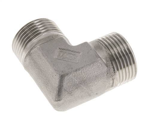 90deg Angled Fitting G1'' High Pressure Stainless Steel 60° Cone 225bar (3161.25psi) Hydraulic