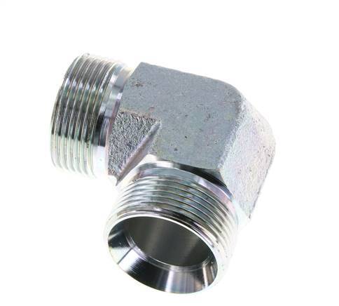 Racor acodado 90deg G1 1/4'' Acero alta presión 60° Cono 190bar (2669.5psi) Hidráulico
