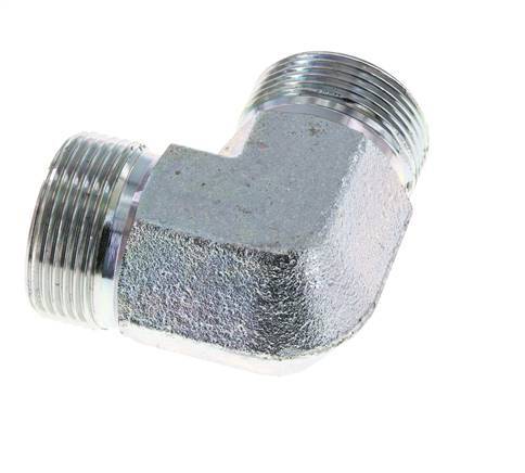 Racor acodado 90deg G1 1/4'' Acero alta presión 60° Cono 190bar (2669.5psi) Hidráulico