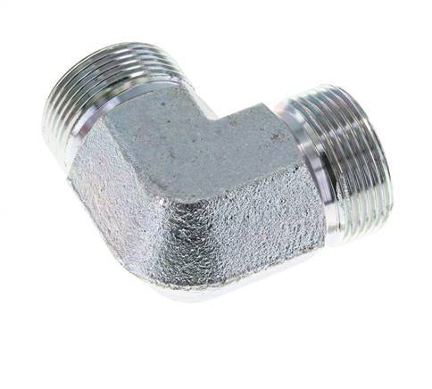 Racor acodado 90deg G1 1/4'' Acero alta presión 60° Cono 190bar (2669.5psi) Hidráulico