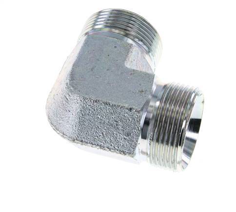 Racor acodado 90deg G1 1/4'' Acero alta presión 60° Cono 190bar (2669.5psi) Hidráulico