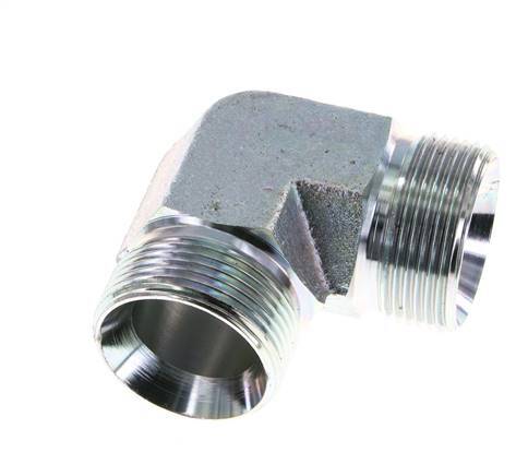 Racor acodado 90deg G1 1/4'' Acero alta presión 60° Cono 190bar (2669.5psi) Hidráulico