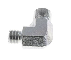 Racor reductor acodado 90deg G1/4'' x G3/8'' Acero alta presión 60° Cono 325bar (4566.25psi) Hidráulico