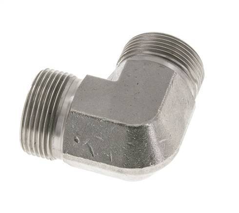 90deg Angled Fitting G1 1/4'' High Pressure Stainless Steel 60° Cone 190bar (2669.5psi) Hydraulic