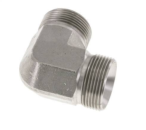 90deg Angled Fitting G1 1/4'' High Pressure Stainless Steel 60° Cone 190bar (2669.5psi) Hydraulic