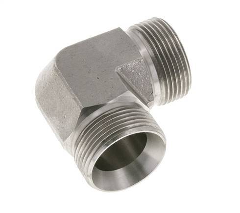 90deg Angled Fitting G1 1/4'' High Pressure Stainless Steel 60° Cone 190bar (2669.5psi) Hydraulic