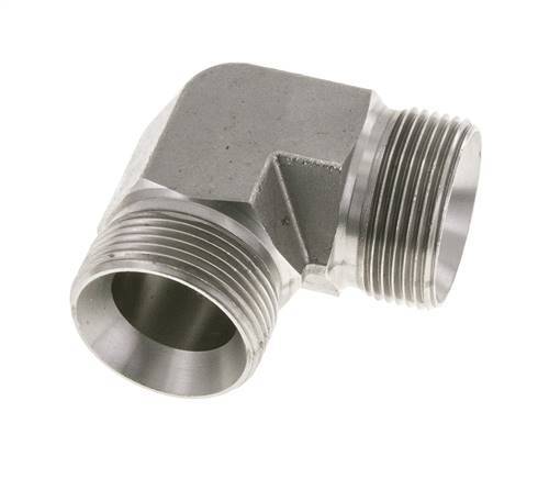 90deg Angled Fitting G1 1/4'' High Pressure Stainless Steel 60° Cone 190bar (2669.5psi) Hydraulic