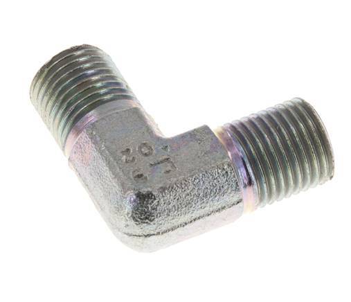 Racor acodado 90deg G1/4'' Acero alta presión 60° Cono 350bar (4917.5psi) Hidráulico