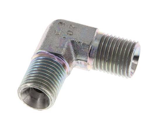 Racor acodado 90deg G1/4'' Acero alta presión 60° Cono 350bar (4917.5psi) Hidráulico