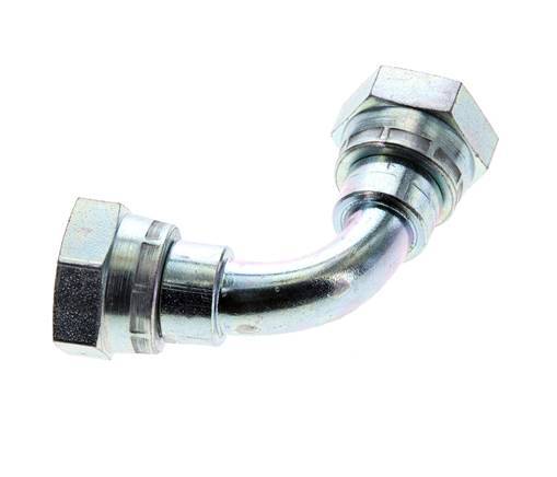 Racor Acodado 90deg G1/2'' Hembra Acero Alta Presión 60° Cono 300bar (4215.0psi) Hidráulico