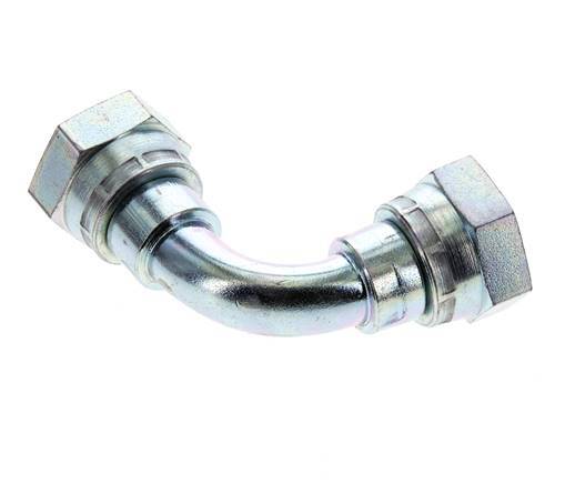 Racor Acodado 90deg G1/2'' Hembra Acero Alta Presión 60° Cono 300bar (4215.0psi) Hidráulico