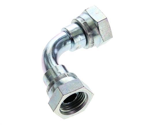 Racor Acodado 90deg G1/2'' Hembra Acero Alta Presión 60° Cono 300bar (4215.0psi) Hidráulico