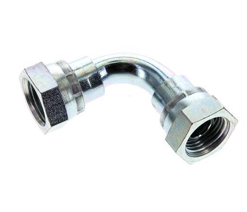 Racor Acodado 90deg G1/2'' Hembra Acero Alta Presión 60° Cono 300bar (4215.0psi) Hidráulico