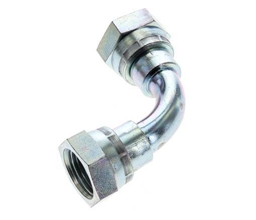 Racor Acodado 90deg G1/2'' Hembra Acero Alta Presión 60° Cono 300bar (4215.0psi) Hidráulico
