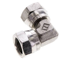 Racor Acodado 90deg G3/8'' Hembra Acero Inoxidable Alta Presión 60° Cono 425bar (5971.25psi) Hidráulico
