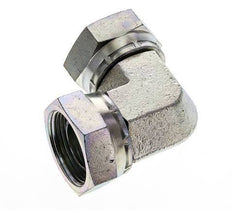 Racor Acodado 90deg G1 1/4'' Hembra Acero Alta Presión 60° Cono 150bar (2107.5psi) Hidráulico