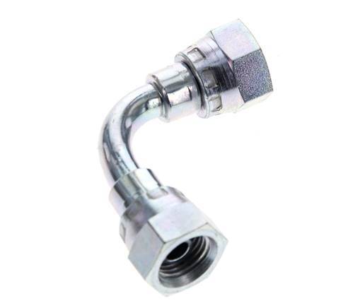 90deg Angled Fitting G1/4'' Female High Pressure Steel 60° Cone 575bar (8078.75psi) Hydraulic