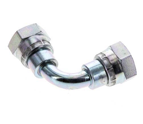 Racor Acodado 90deg G3/8'' Hembra Acero Alta Presión 60° Cono 425bar (5971.25psi) Hidráulico