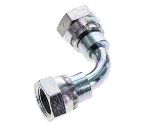 Racor Acodado 90deg G3/8'' Hembra Acero Alta Presión 60° Cono 425bar (5971.25psi) Hidráulico